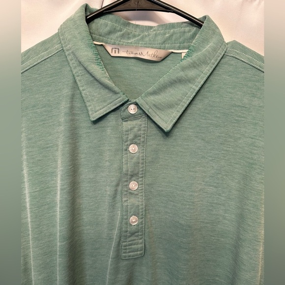 Travis Mathew Golf Polo Shirt Mens Size XL Short Sleeve Green 57% Pima Cotton - Picture 2 of 8